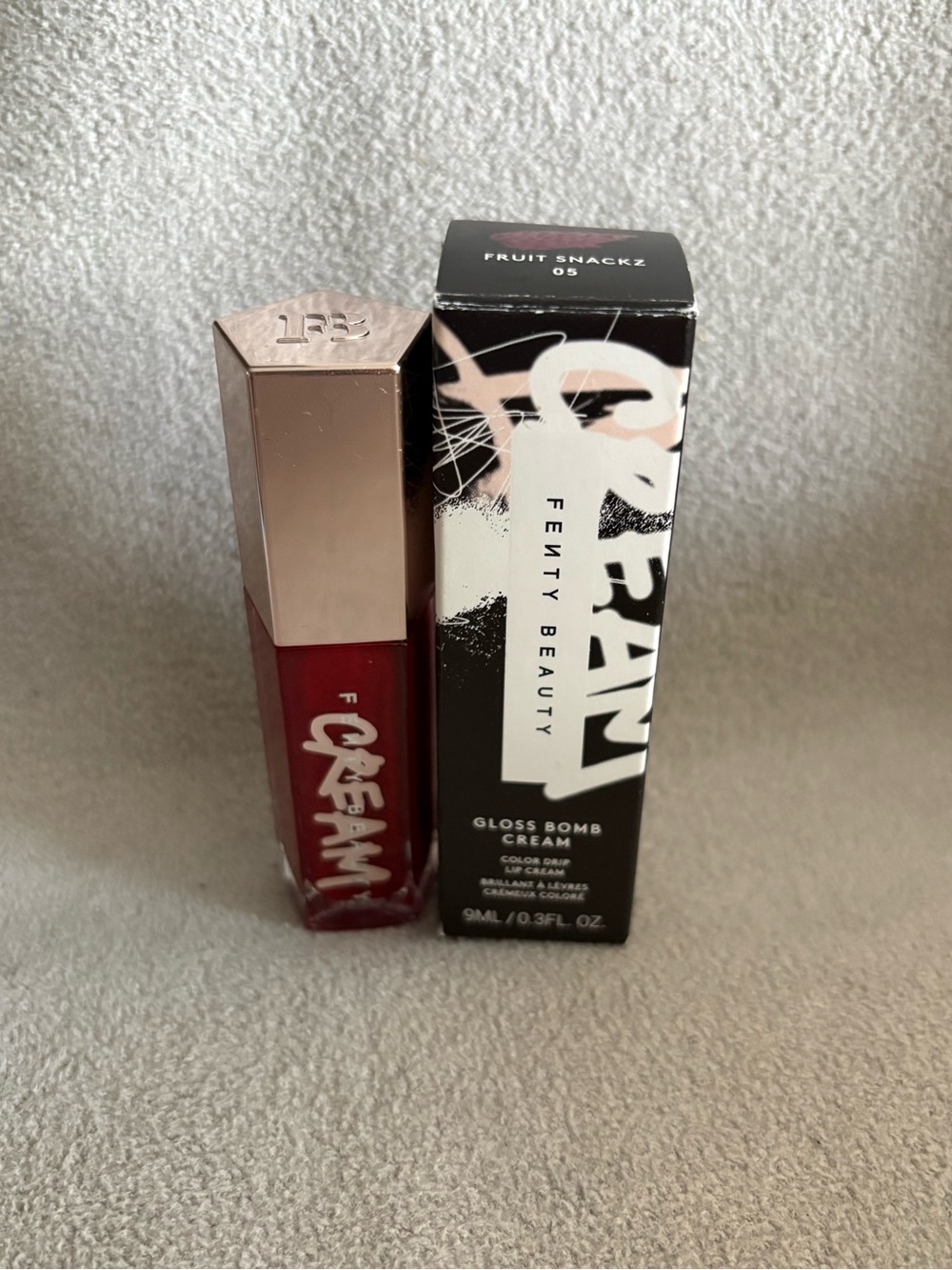 Fenty Beauty Gloss Bomb Cream Lip Color Fruit Snackz 05 Full Size  New in Box!!